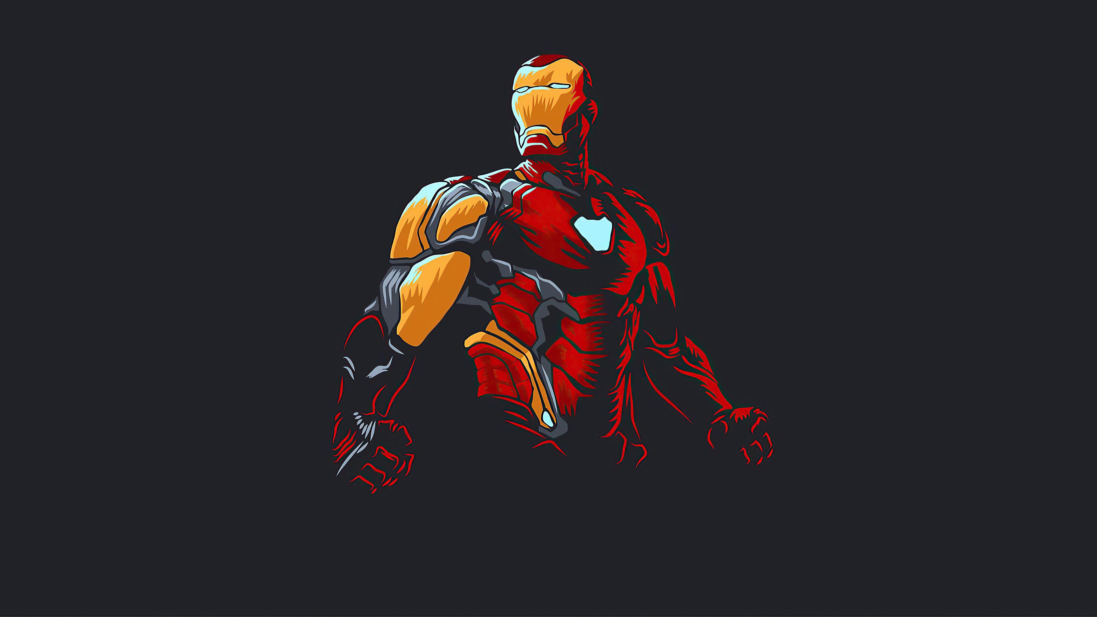 3840x2160 Iron Man New Minimalism 2020 iPhone XS, iPhone iPhone X HD 4k Wallpaper, Image, Background, Photo and Picture