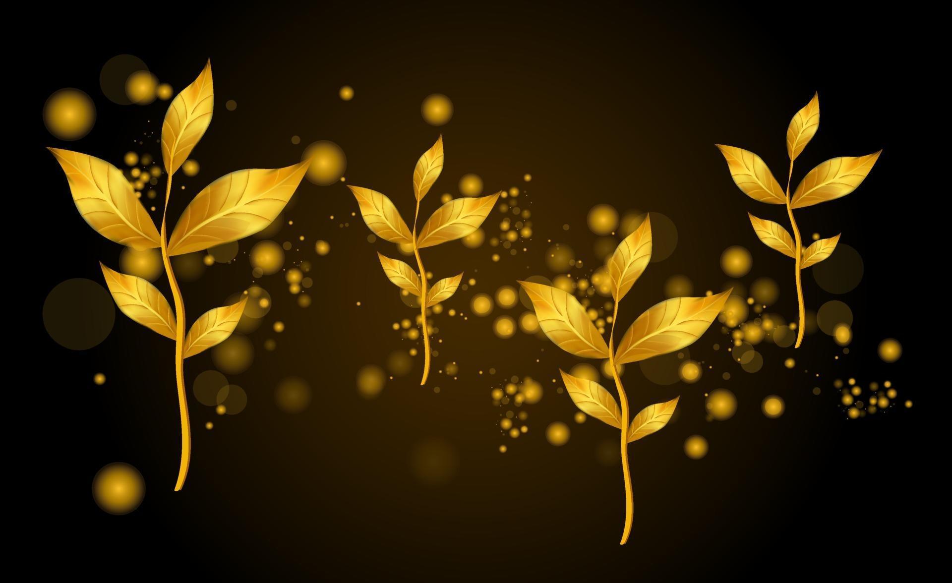 1920x1176 Vector Image Illustration of Gold leaf wreath, Bay Laurel gold, gold laurel, Gold frame