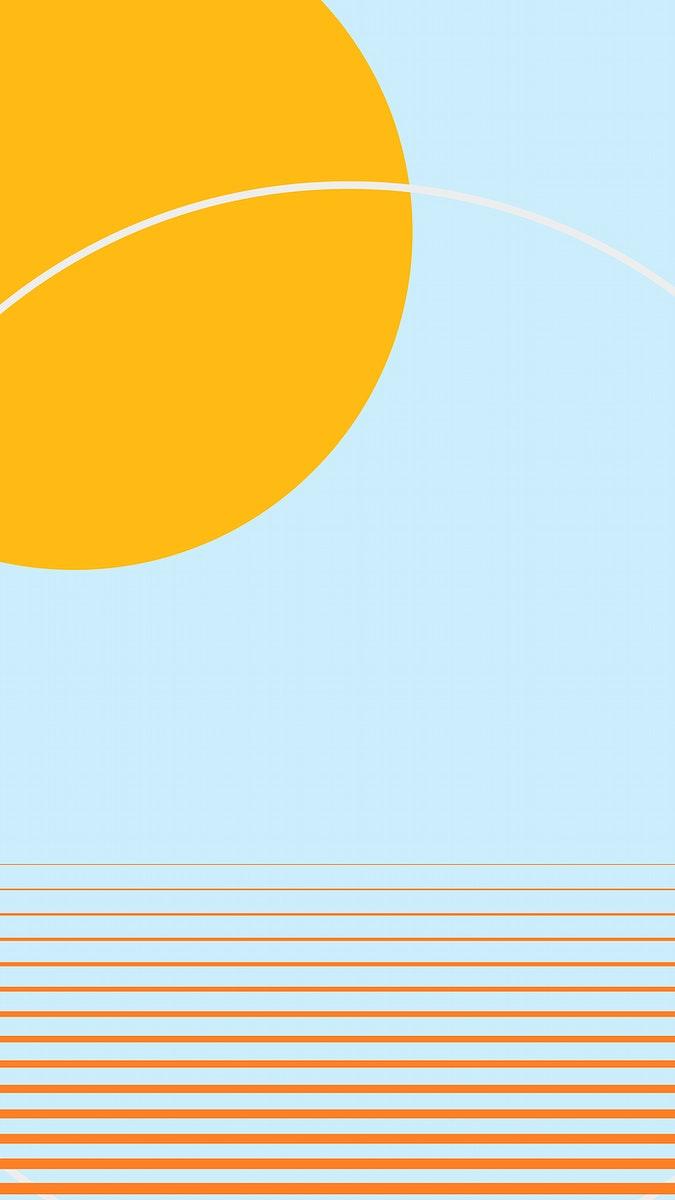 675x1200 Sunny aesthetic mobile wallpaper vector