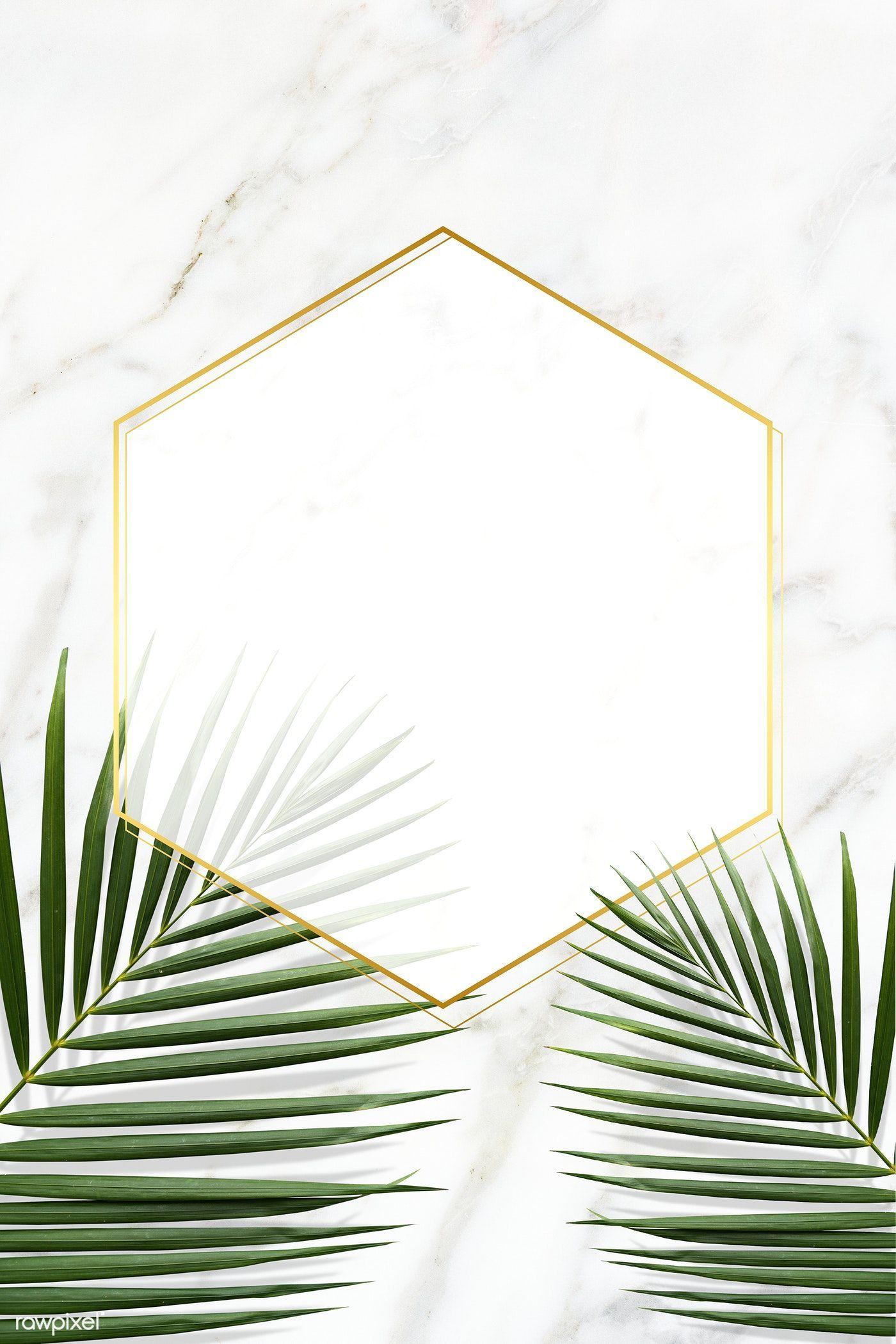 1400x2100 Marble With Plant Wallpaper