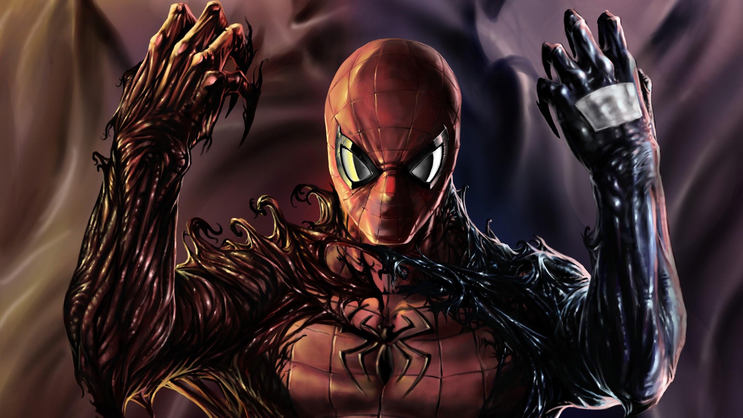 2560x1440 Spider Man Venom Symbiote PC DeskK Wallpaper Free Download