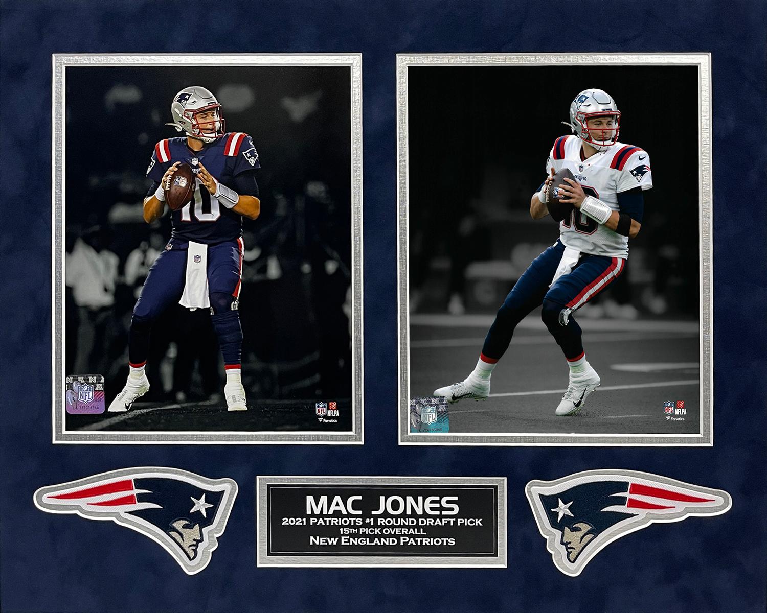 1500x1200 Mac Jones Photo Patriots Throw 2 Way 16x20 England Picture