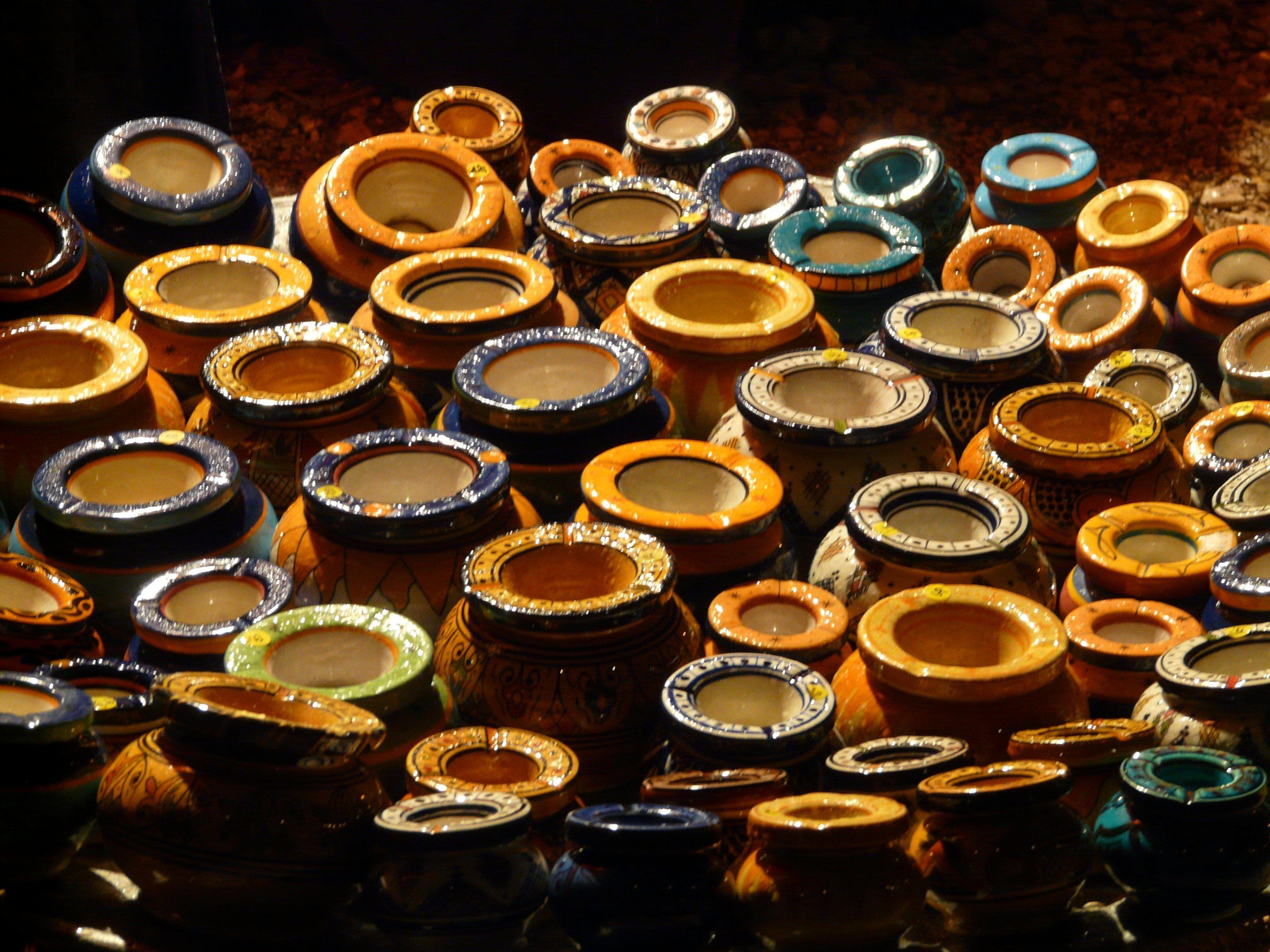 3264x2448 assorted color ceramic round candle holders lot free image