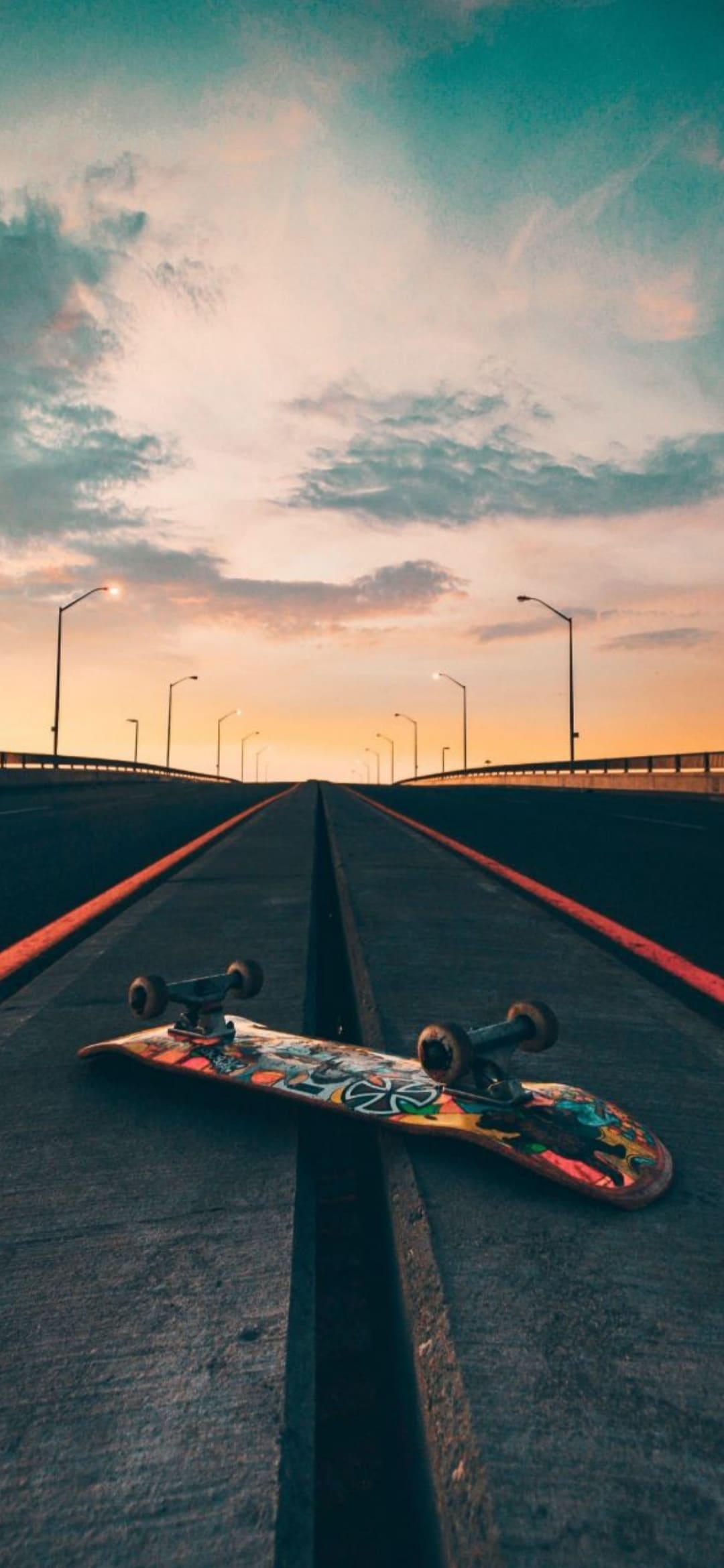 1080x2340 Skateboard Wallpaper