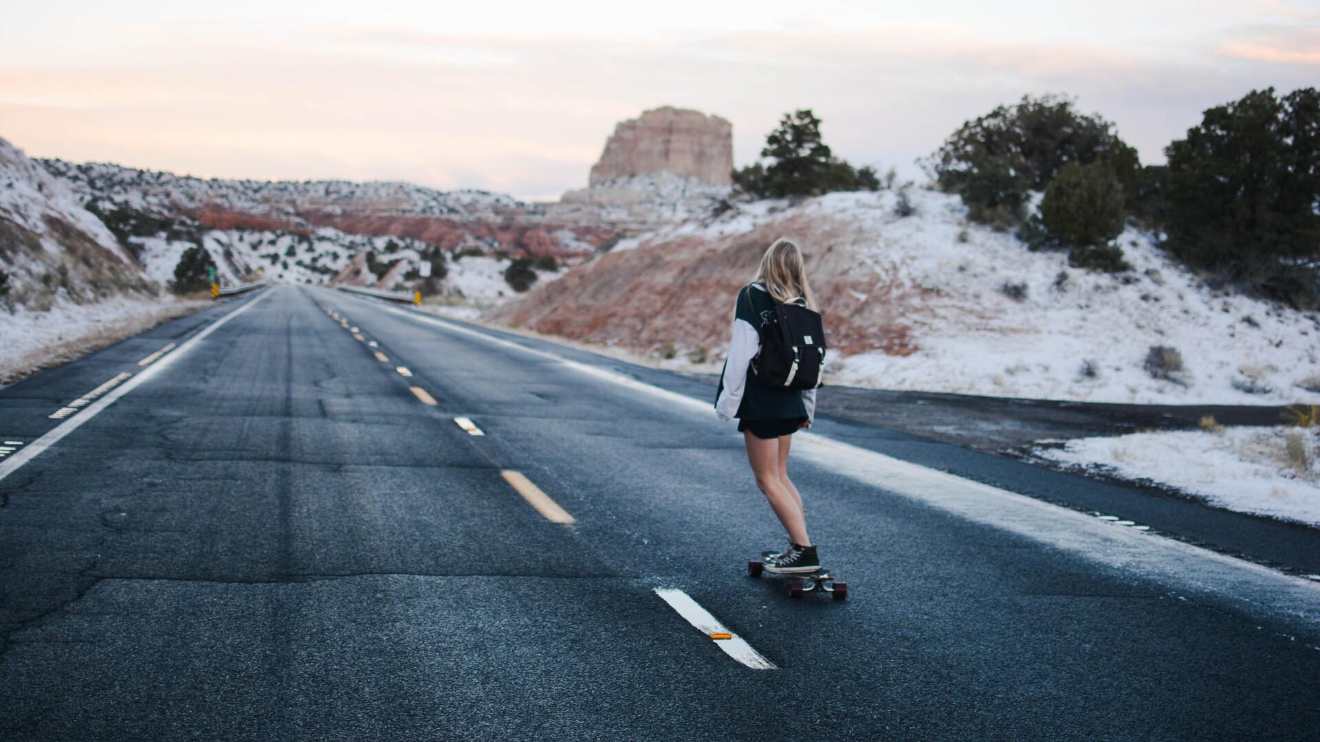 1920x1080 Skateboard Girl 4k 5k Laptop Full HD 1080P HD 4k Wallpaper, Image, Background, Photo and Picture