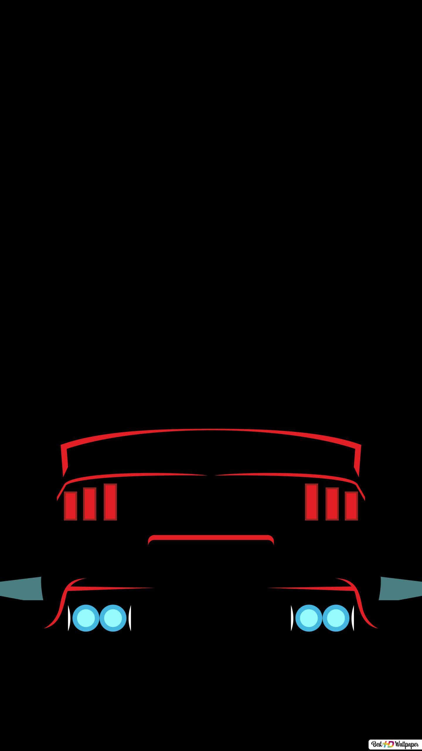 1440x2560 Red Mustang Black Wallpaper HD wallpaper download