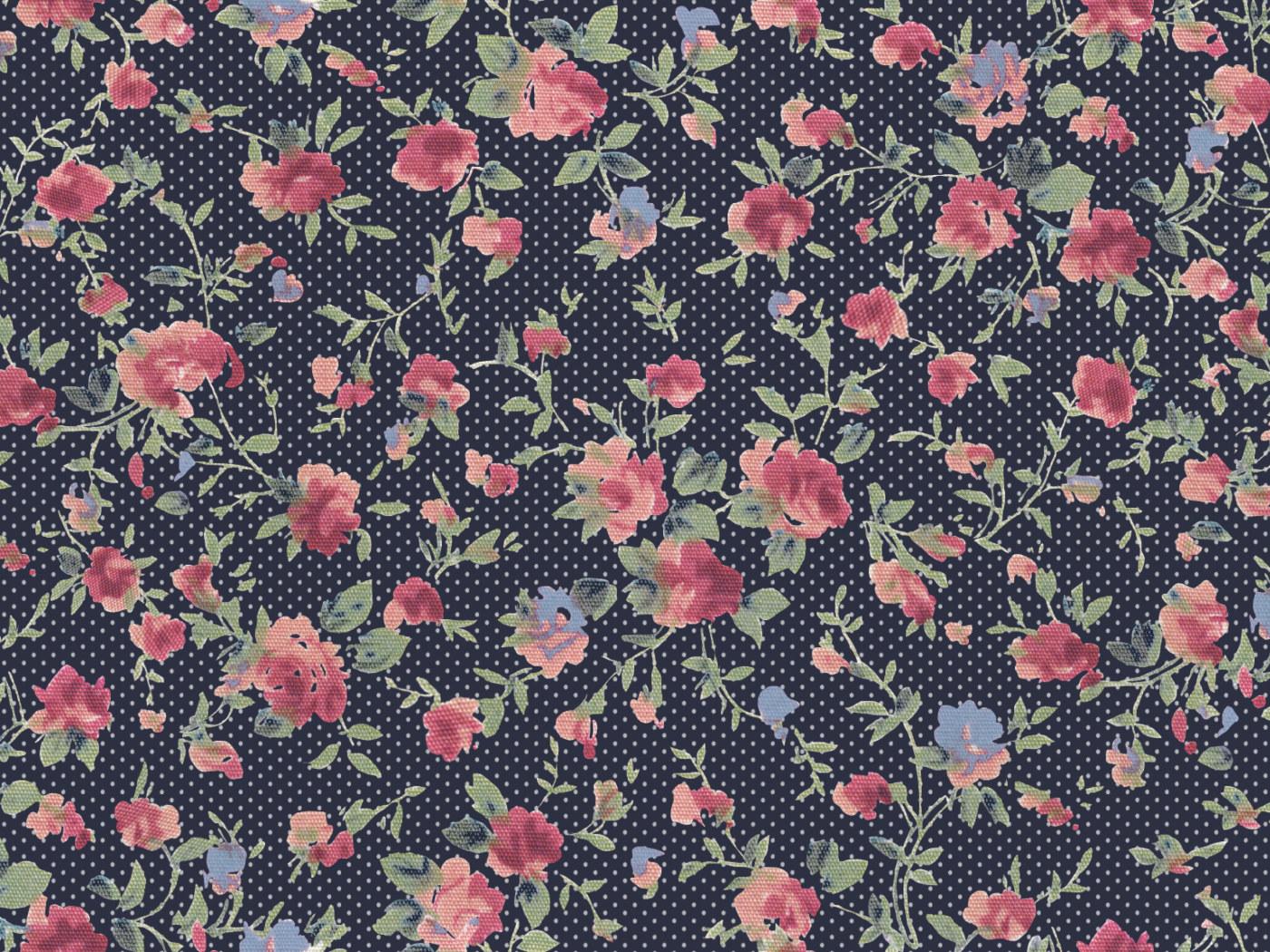 1400x1050 Floral Textile Wallpaper, Pattern, Flowers Pattern • Wallpaper For You