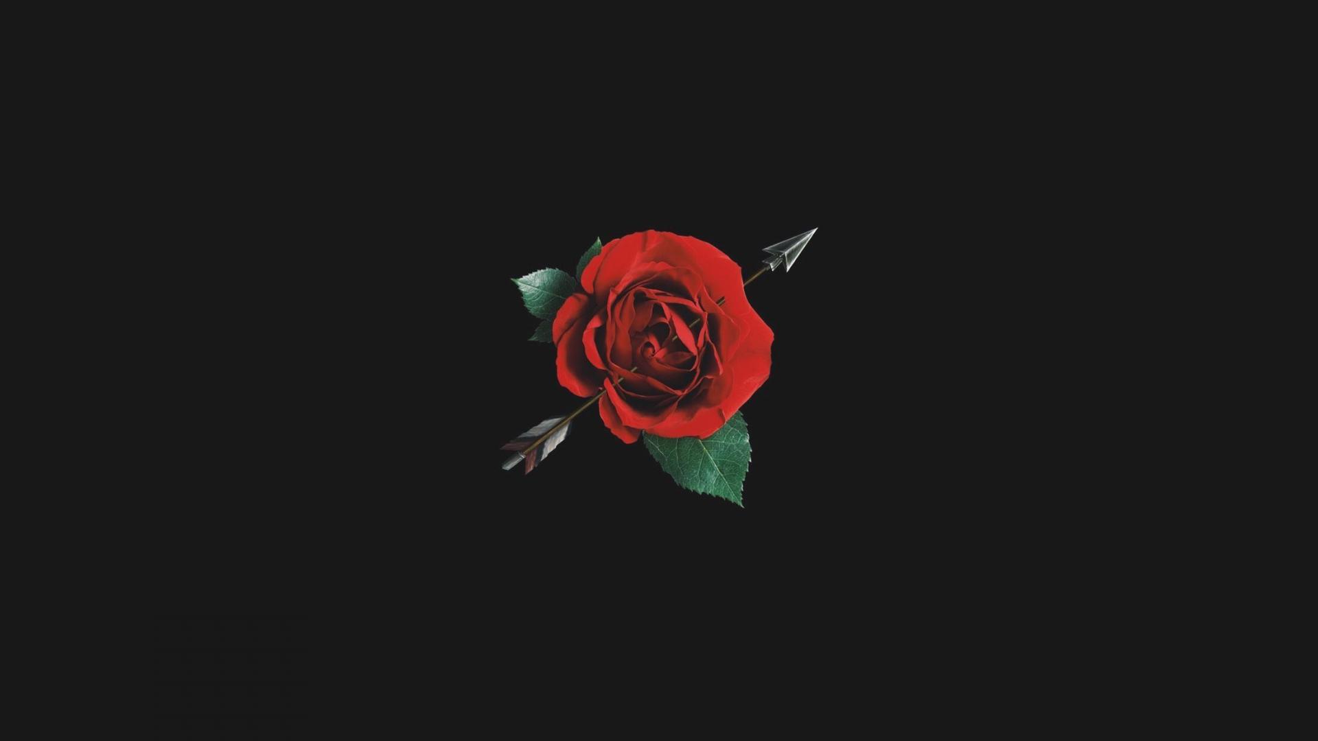 1920x1080 Aesthetic Black Red Wallpaper