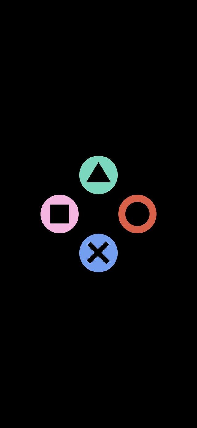640x1386 Some clean PlayStation wallpaper for mobile! Great for OLED screens!
