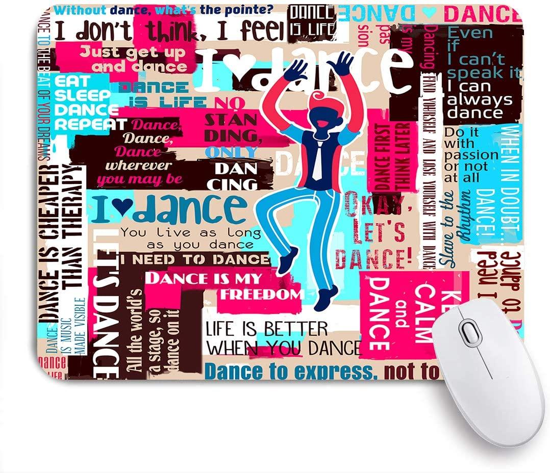 1078x928 GEEVOSUN Mouse Mat Gaming Office Mouse Pad, Dance Sayings And Quotes Collage Lettering Wallpaper, Non Slip Rubber Base Mousepad For Laptop Computer PC Office, Cute Design Desk Accessories: Amazon.co.uk: Computers & Accessories