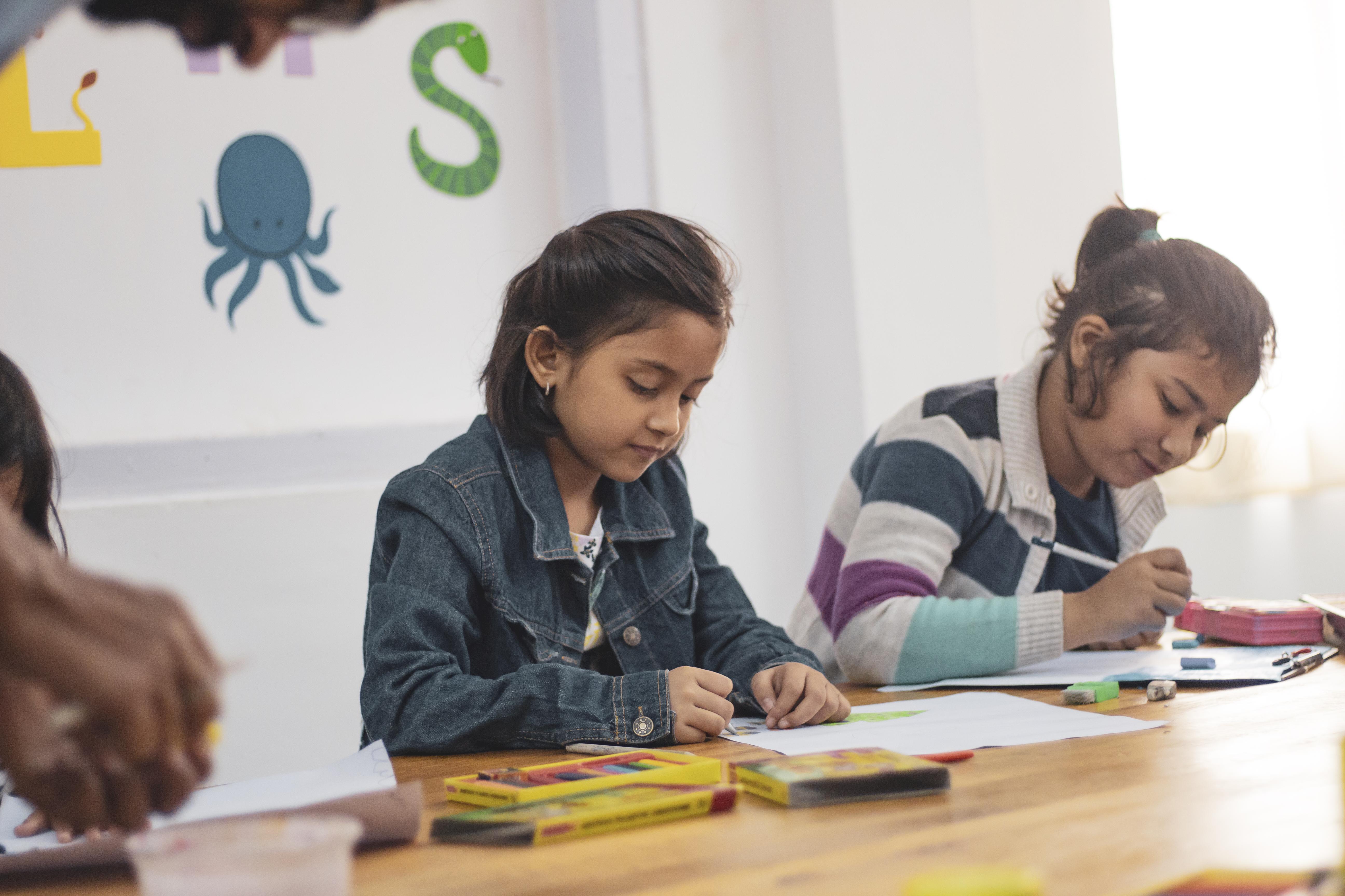 5184x3456 Two Girls Doing School Works · Free