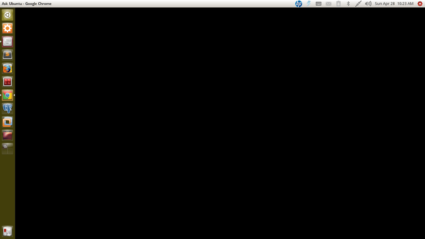 1366x768 black background instead of wallpaper