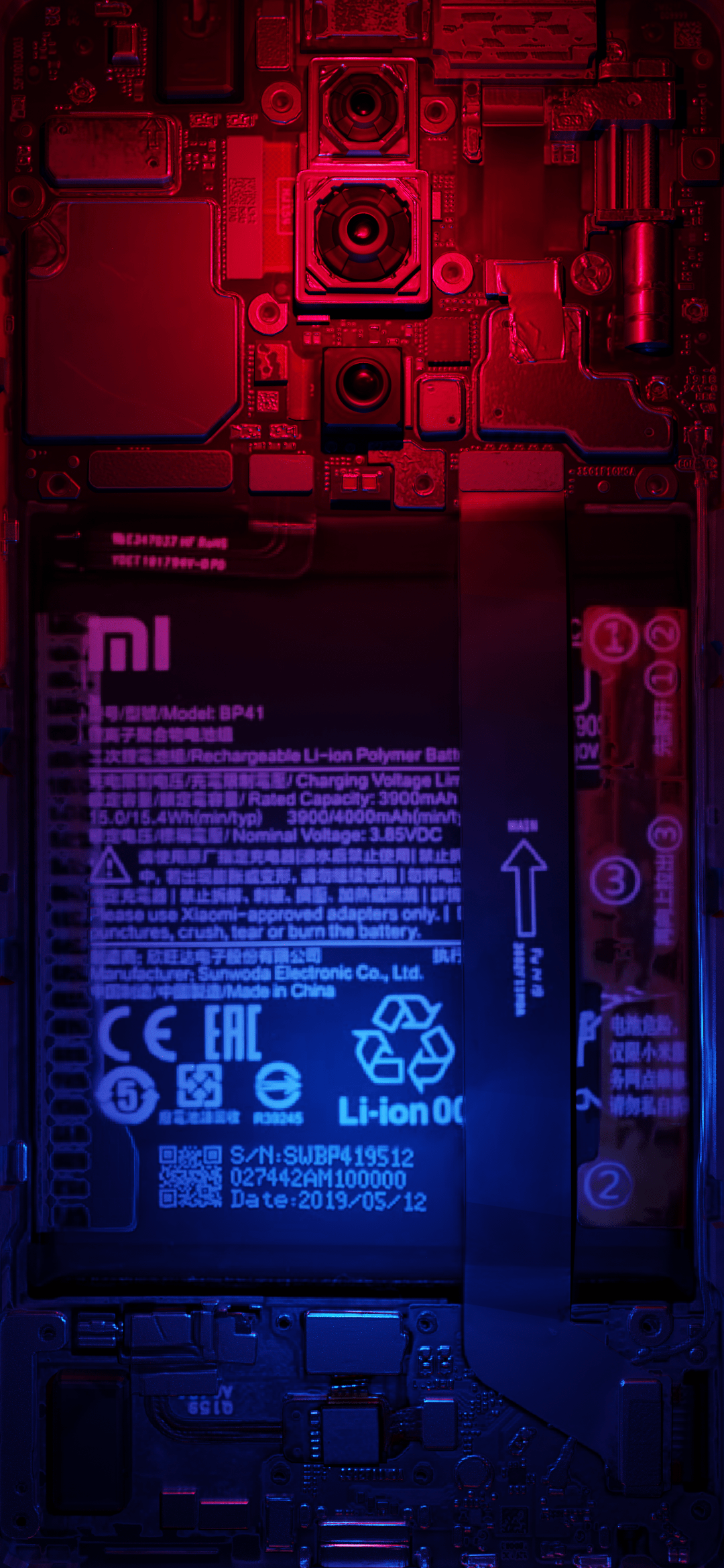 1080x2340 3D using different teardown picture