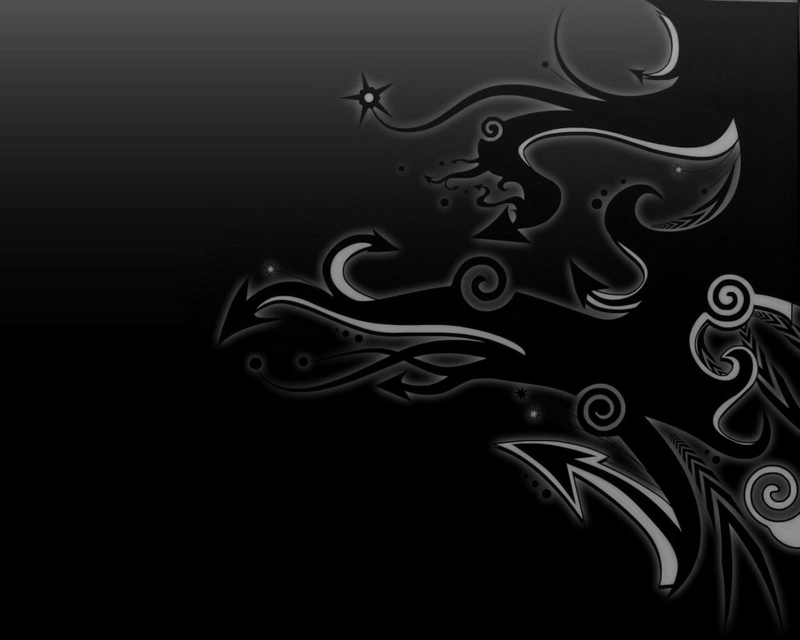 2560x2048 Vector Art Black Wallpaper HD Desktop Free Dow Wallpaper