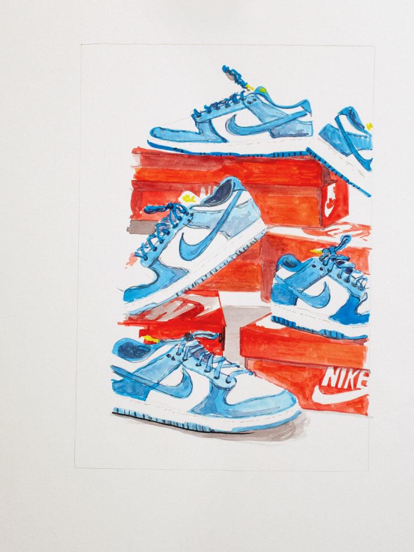 820x1093 Nike Dunk Light Blue, 2021 Room Store