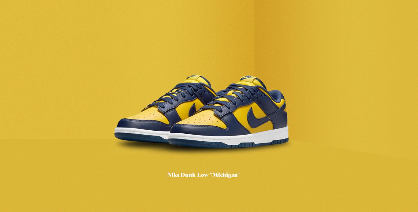 1366x693 NIKE DUNK LOW MICHIGAN