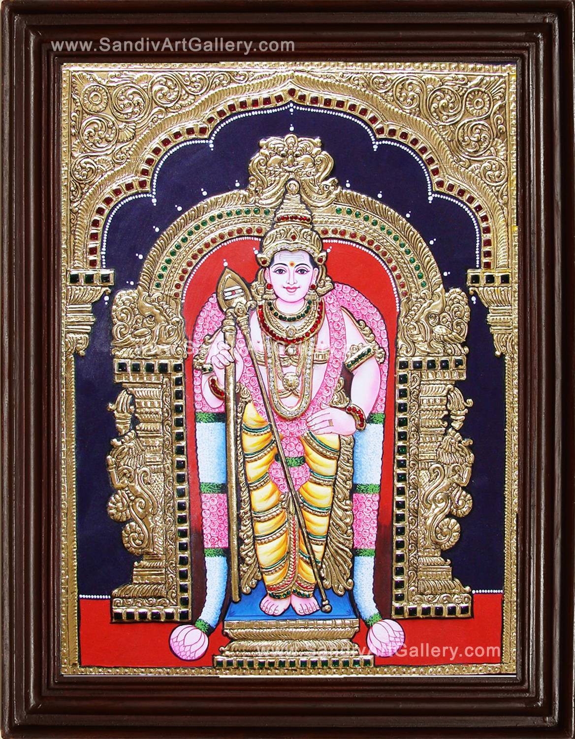 1168x1500 Murugan Raja Alankaram Tanjore Painting Tanjore Paintings Online Shopping in India, Tanjore Painting, Tanjore Paintings Online