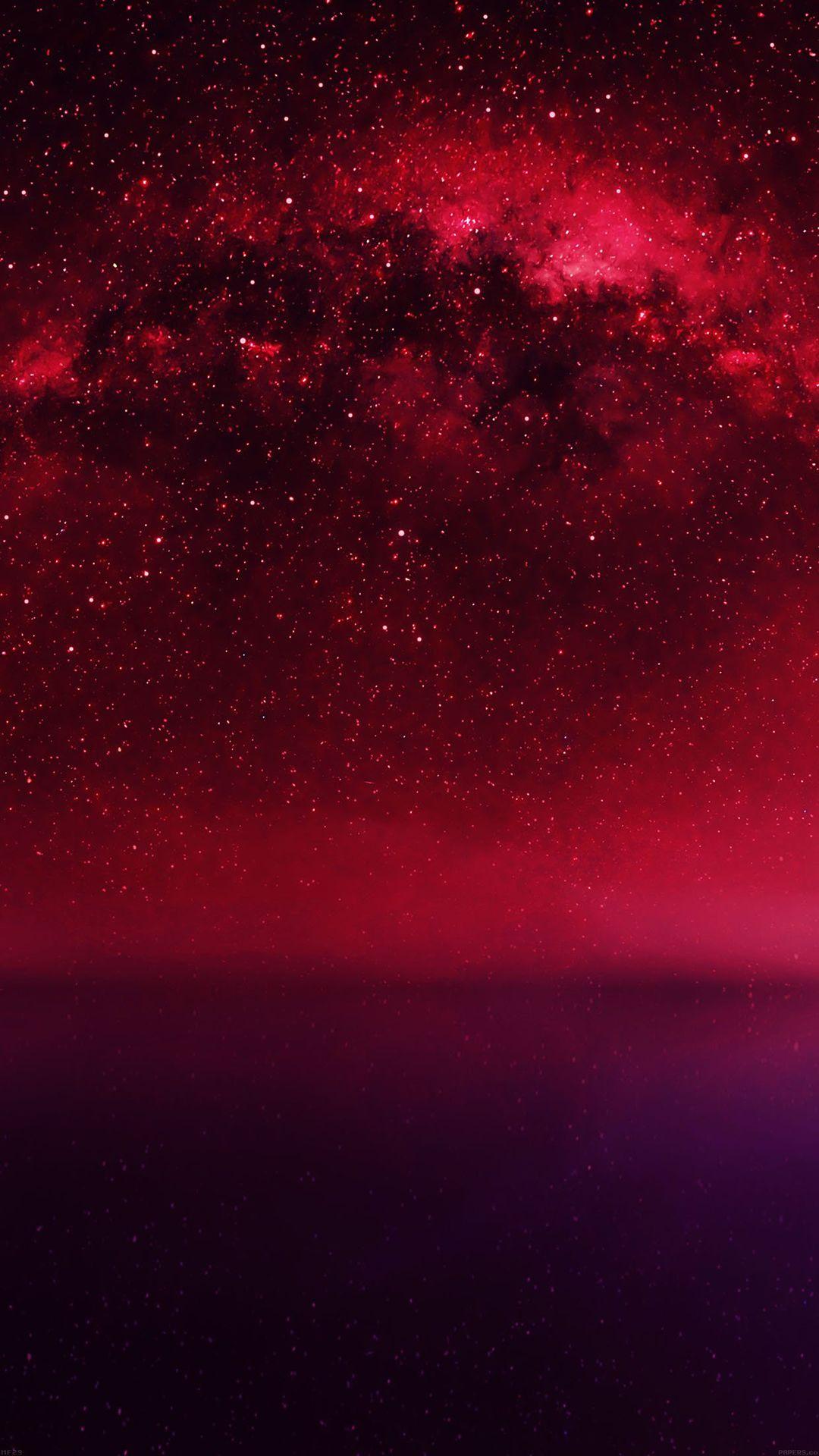 1080x1920 Cosmos Red Night Live Lake Space Starry IPhone 6 Wallpaper. Red