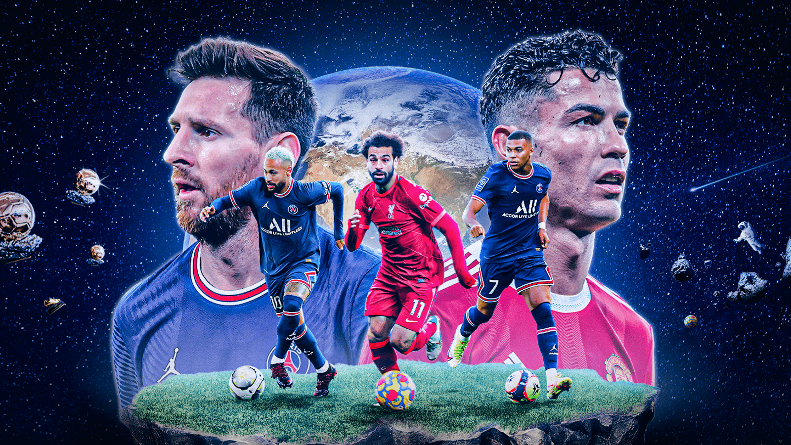 1600x900 Kylian Mbappe, Mohamed Salah, Erling Haaland vying to usurp Lionel Messi and Cristiano Ronaldo as world's best