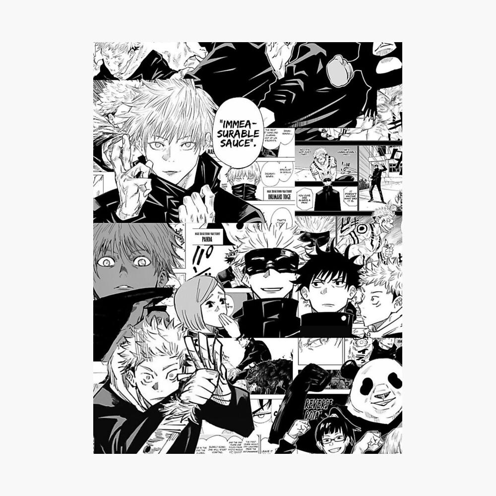 1000x1000 Jujutsu Kaisen Manga Collage Photographic Print
