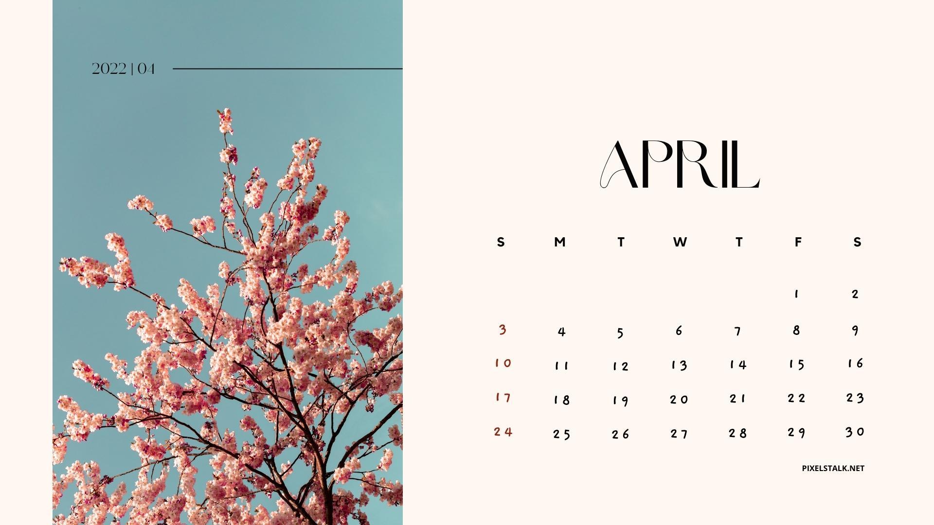 2022 calendar april Free Printable