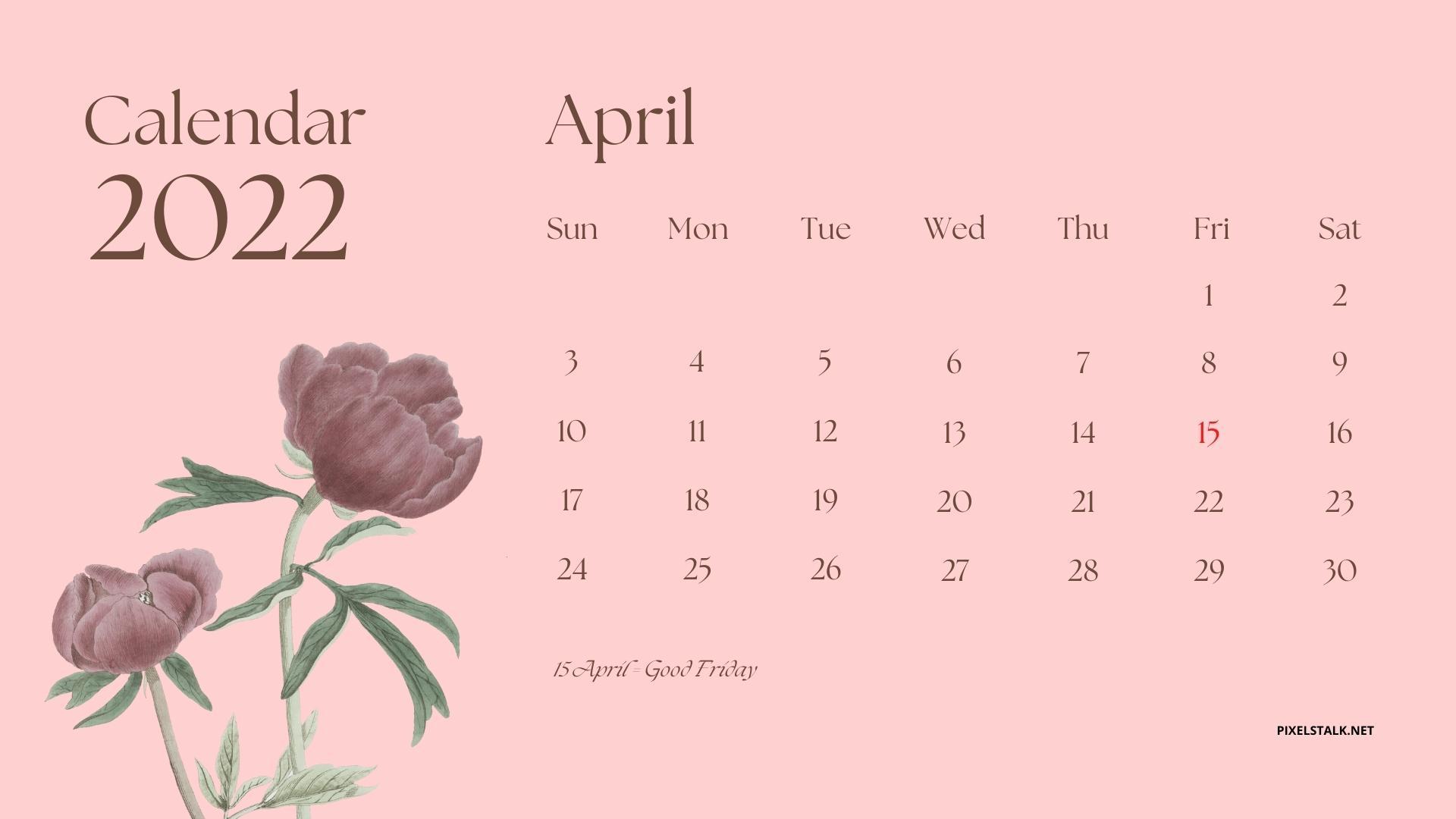 April 2022 Calendar Wallpapers - Top Free April 2022 Calendar ...