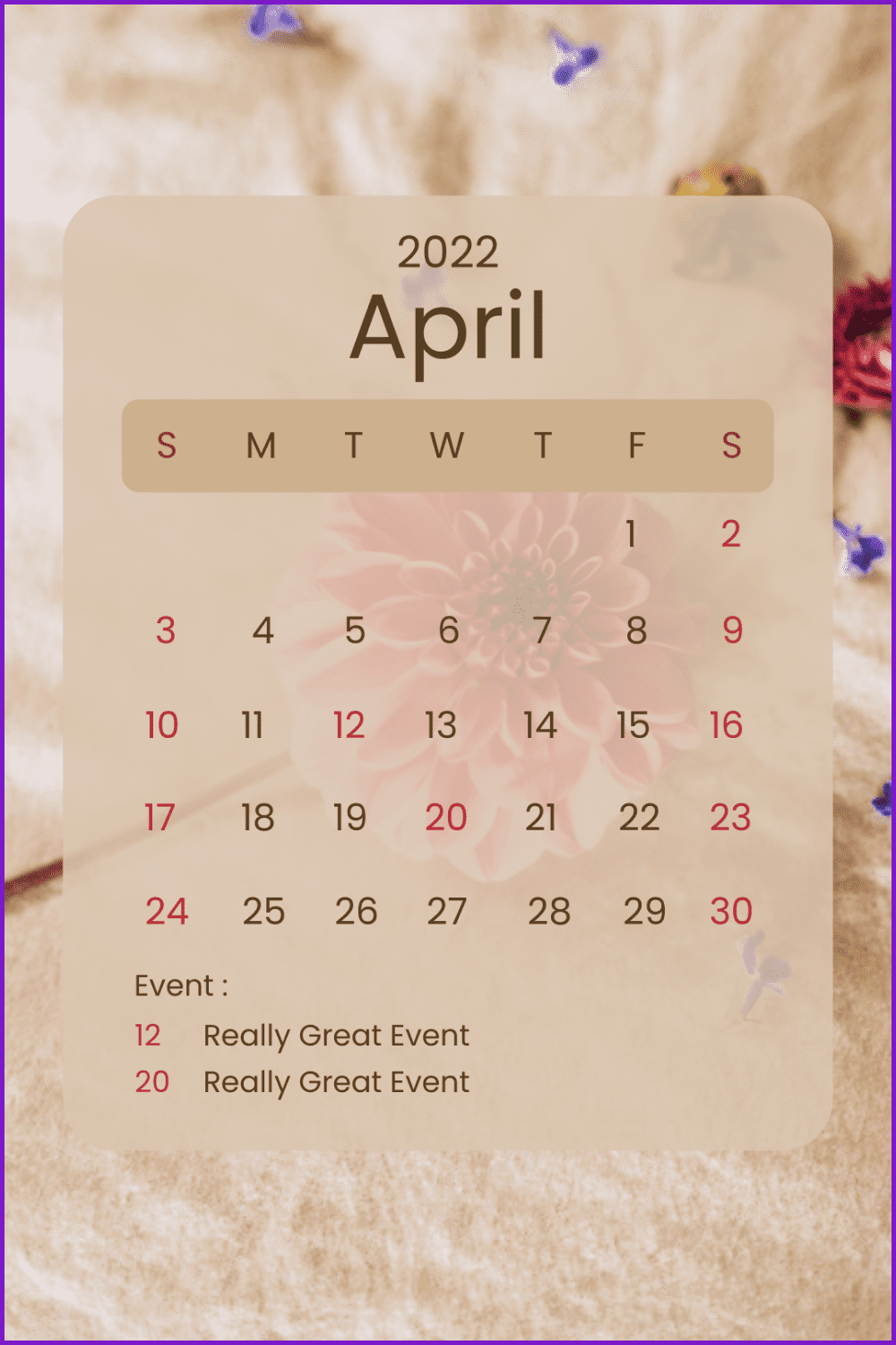 1000x1500 Cool April 2022 Calendars
