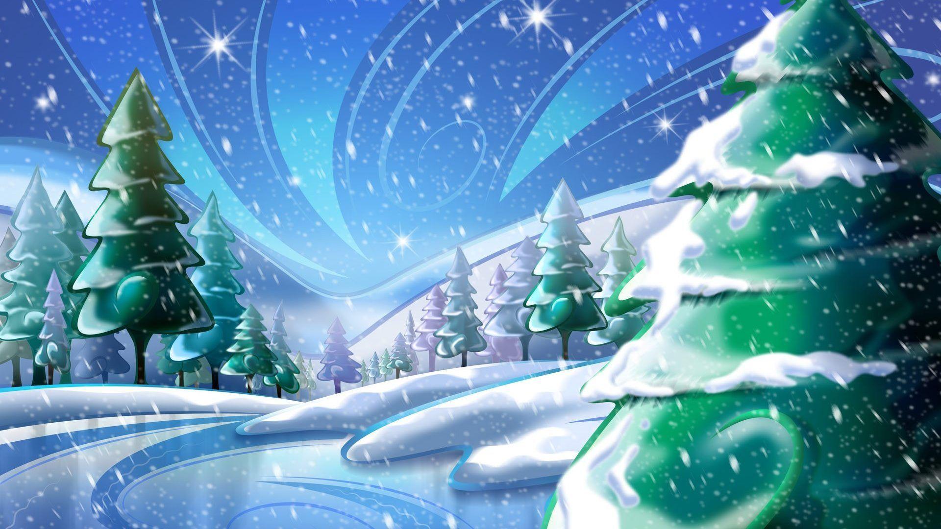 1920x1080 Christmas Pokémon Wallpaper