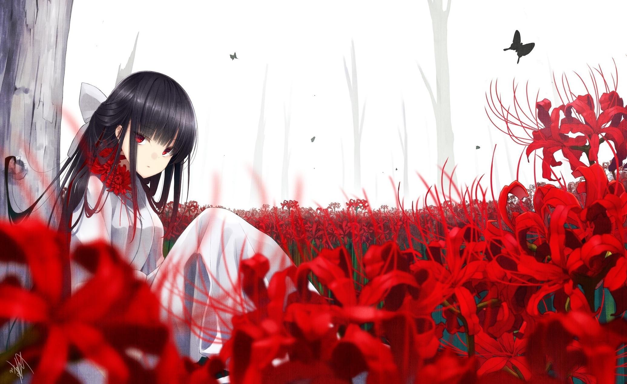 Red and Black Anime Girl Wallpapers - Top Free Red and Black Anime Girl  Backgrounds - WallpaperAccess