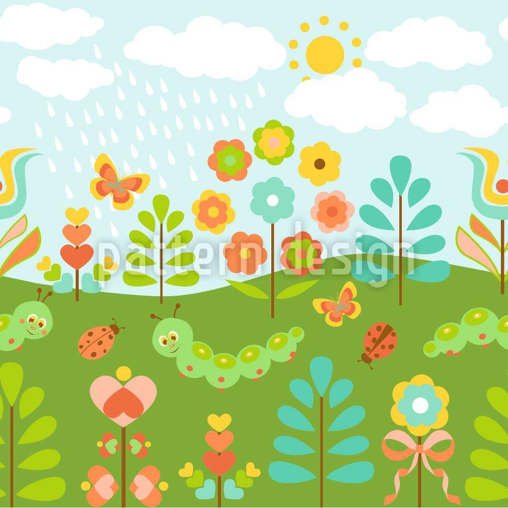 1000x1000 Pattern Wallpaper Cute Summer Rain