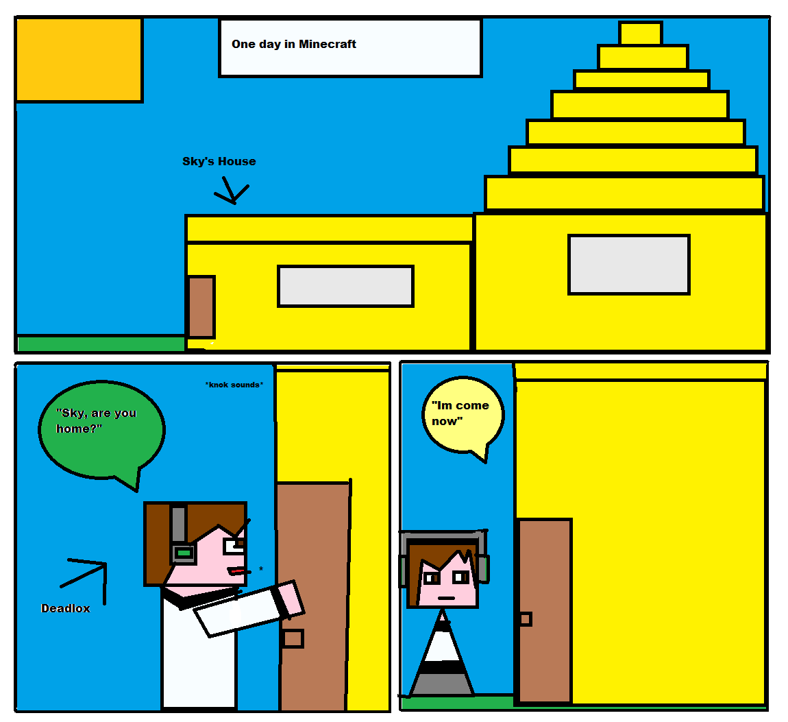 1150x1053 Minecraft Days (Comic) Fan Art