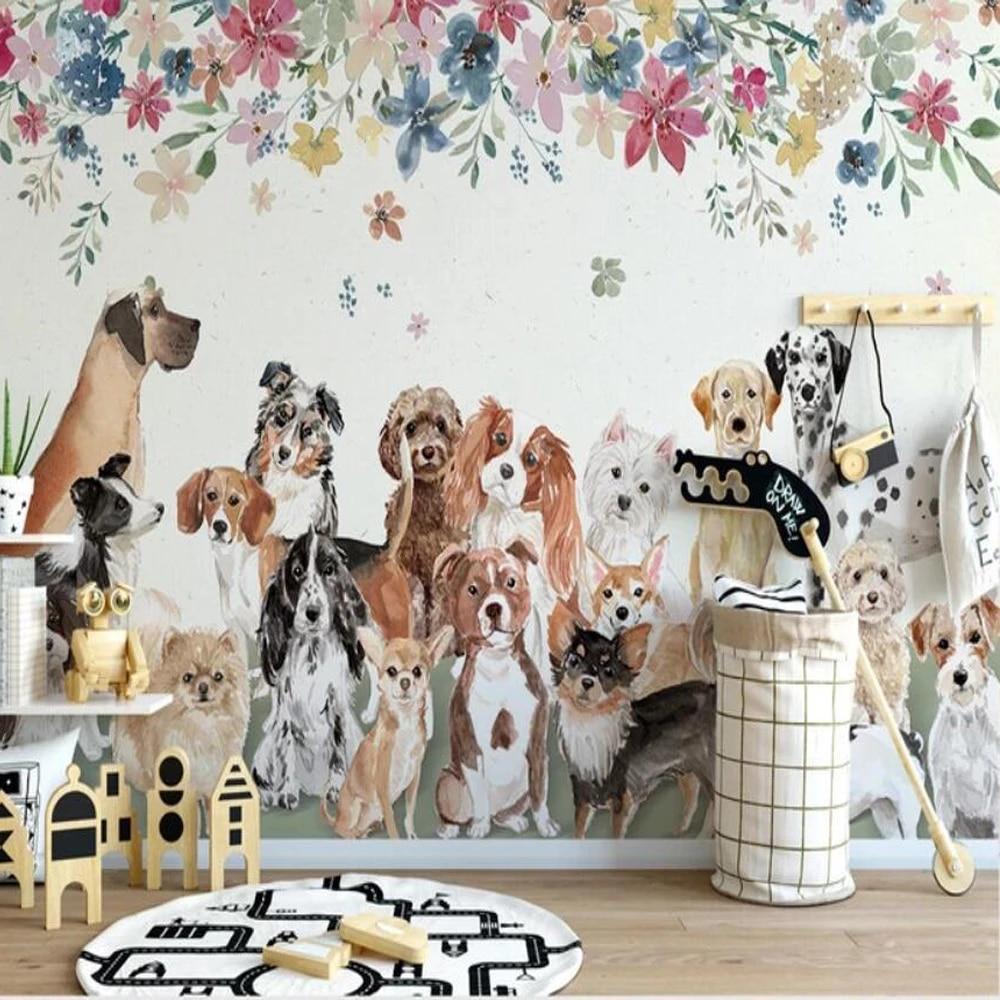 1000x1000 3D Creative Dog Animal Wallpaper Mural Art Wall Decals Wall Mural Paper Rolls Contact Paper Roll 3D Wall Murals Custom. Wallpaper