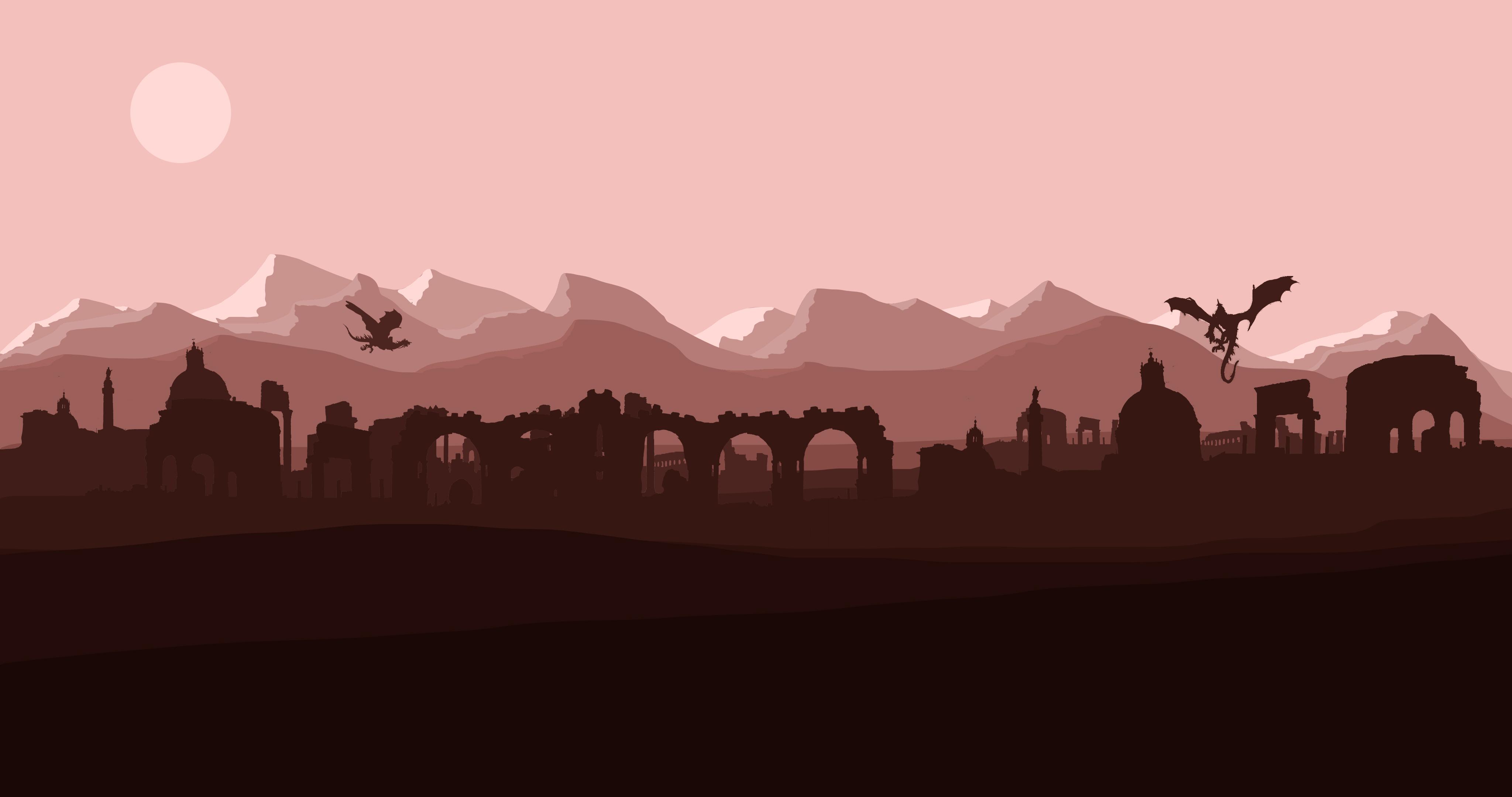 4096x2160 Ring Minimalist Wallpaper