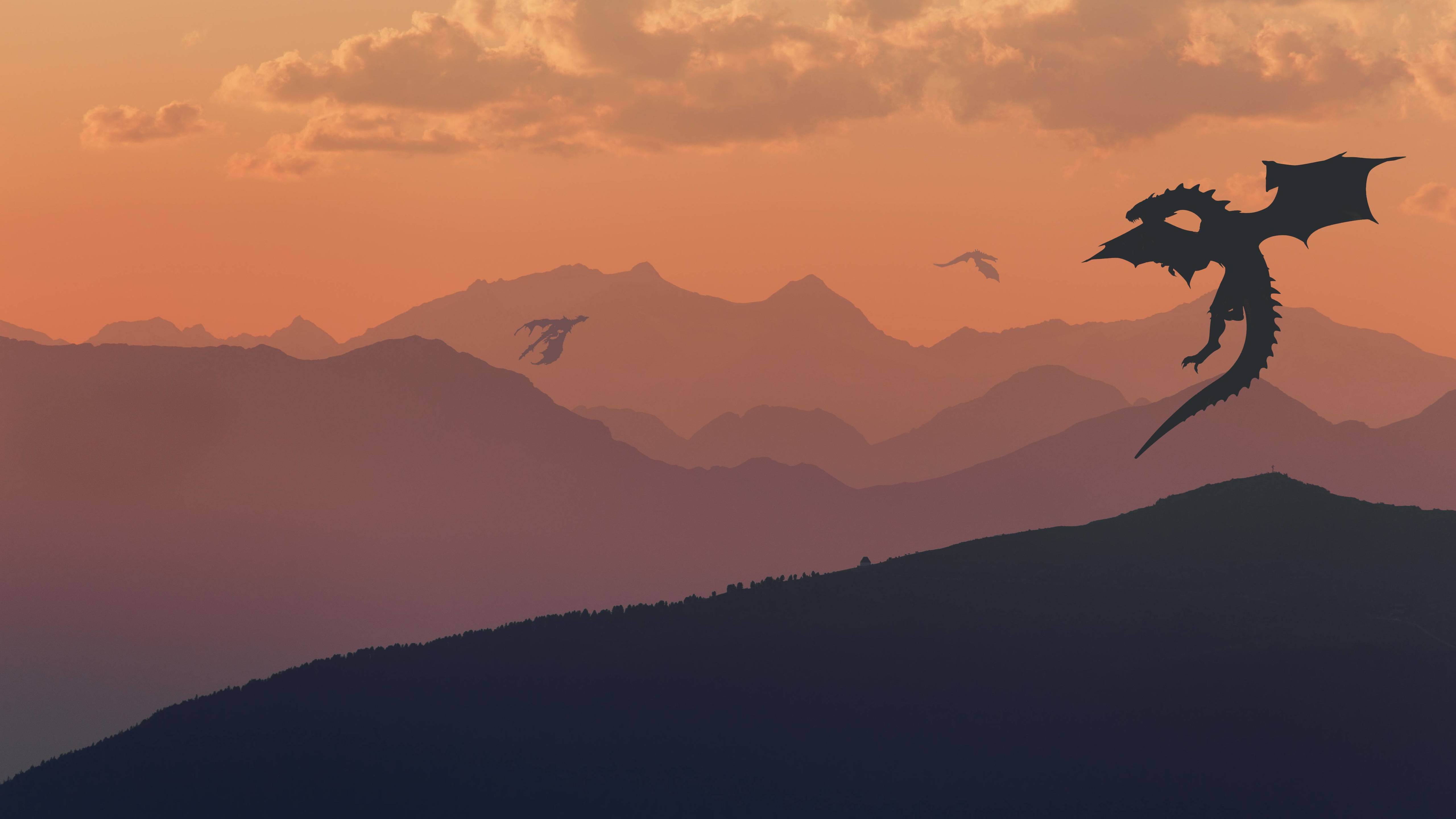 5120x2880 Lord Of The Rings Minimal Wallpaper