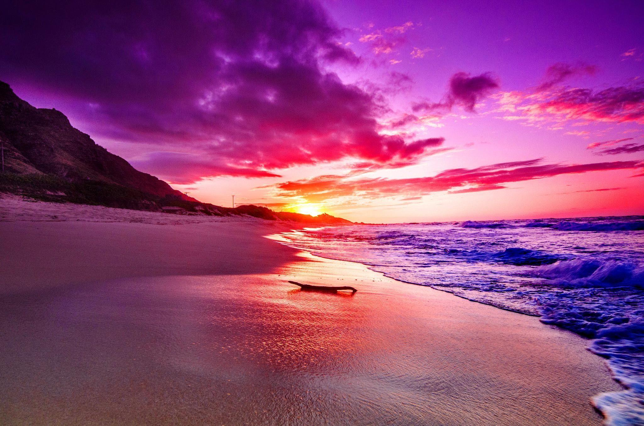2048x1356 Pink Sunset Wallpaper
