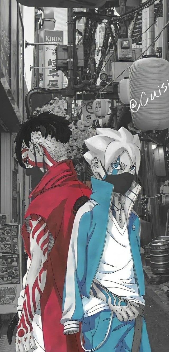 640x1335 Boruto and kawaki wallpaper. I didn't make it