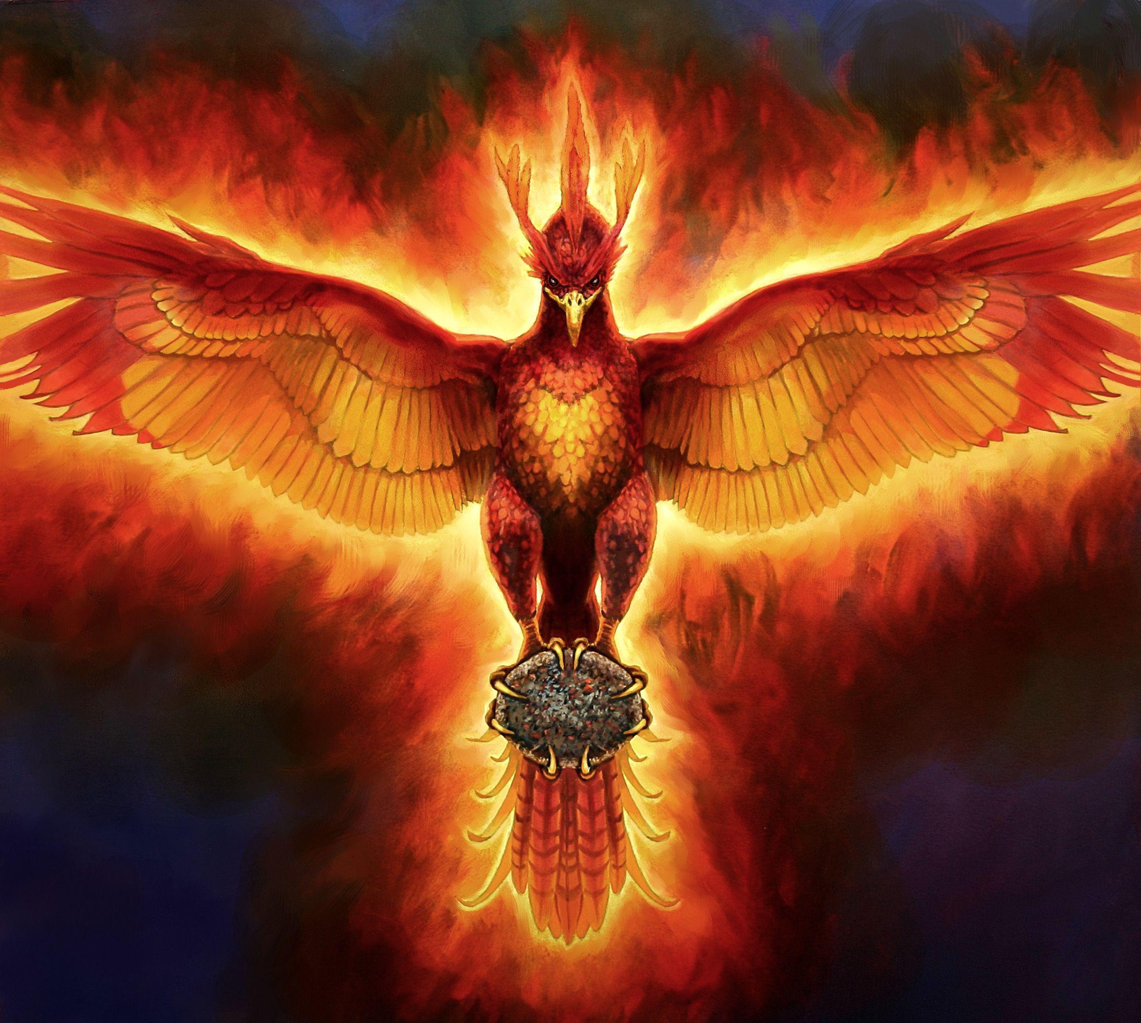 2342x2100 phoenix wallpaper, geological phenomenon, demon, mythology, cg artwork, fractal art