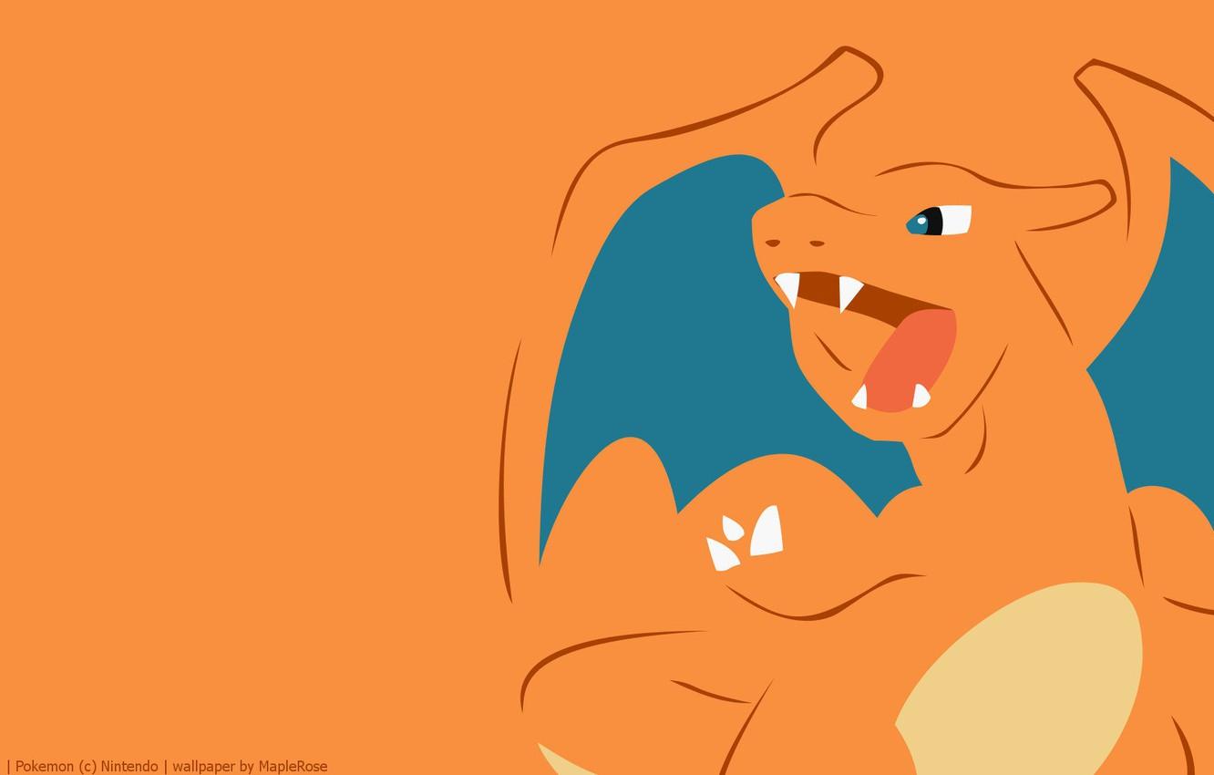 1332x850 Wallpaper fire, flame, dragon, wings, claws, fangs, flame, fire, wings, dragon, pokemon, pokemon, flying, charizard, charizard image for desktop, section минимализм