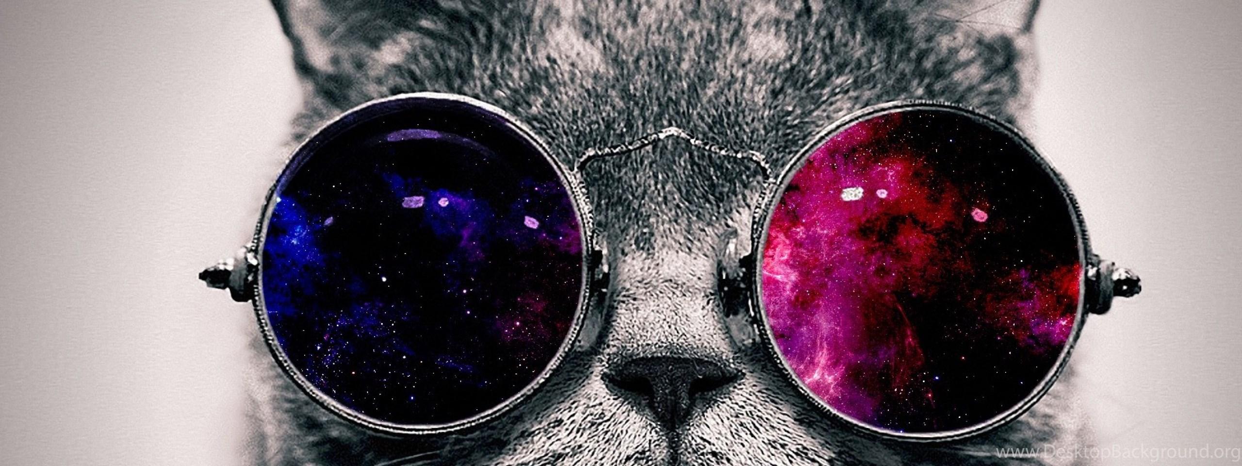 2560x960 Desktop Wallpaper 4k Galaxy Cat Wallpaper & Background Download