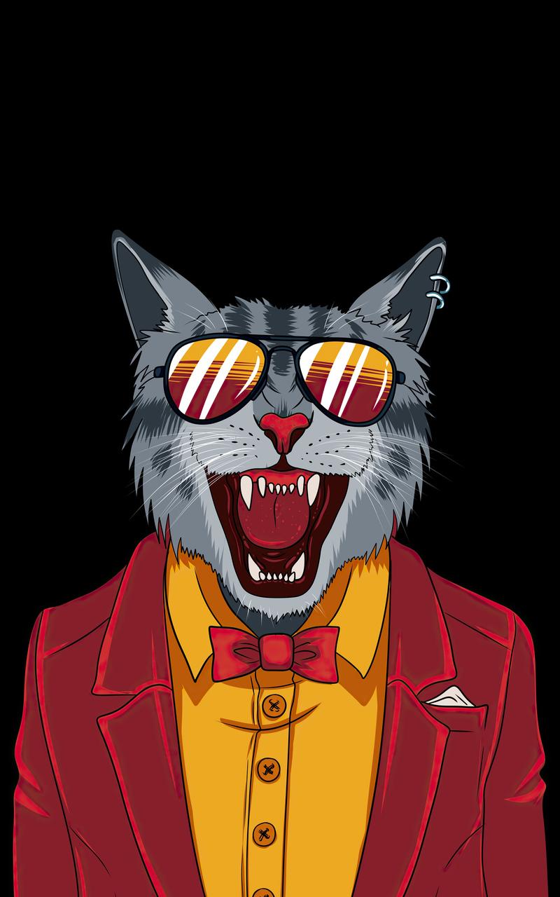 800x1280 Cool Cat Minimal 4k Nexus Samsung Galaxy Tab Note Android Tablets HD 4k Wallpaper, Image, Background, Photo and Picture
