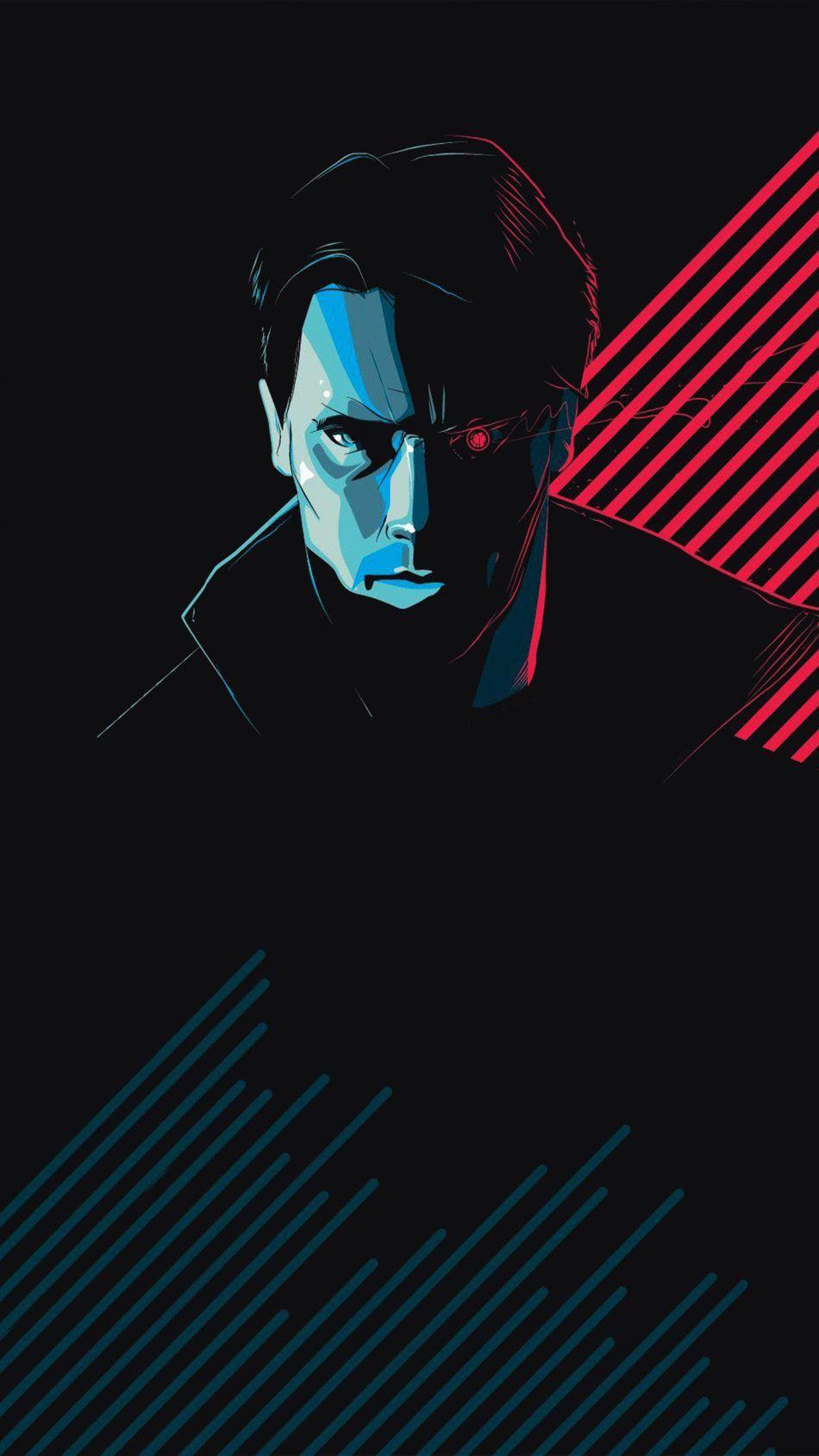 950x1689 Download The Terminator Minimal Artwork Free Pure 4K Ultra HD Mobile