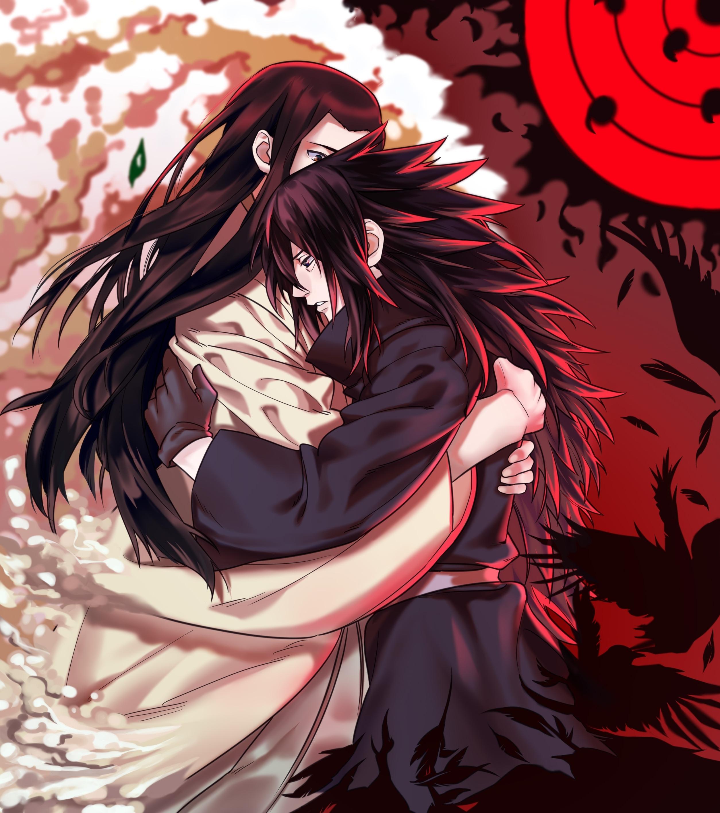 2508x2833 Wallpaper Senju Hashirama, Uchiha Madara, Hugging, Naruto:2508x2833