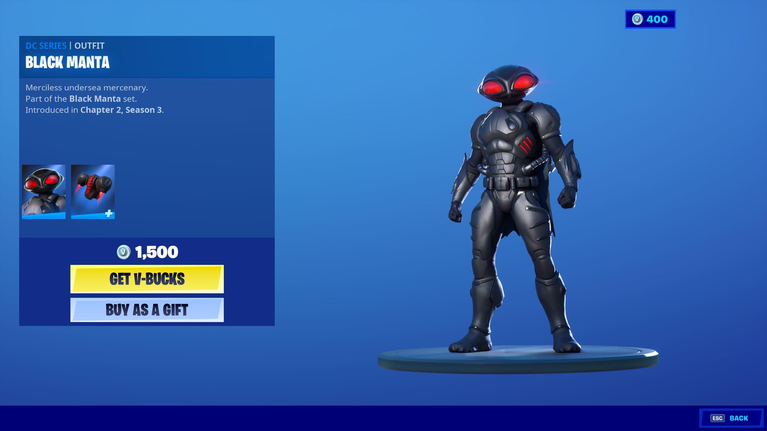 2560x1440 Fortnite Battle Royale Adds Black Manta, Aquaman's Nemesis