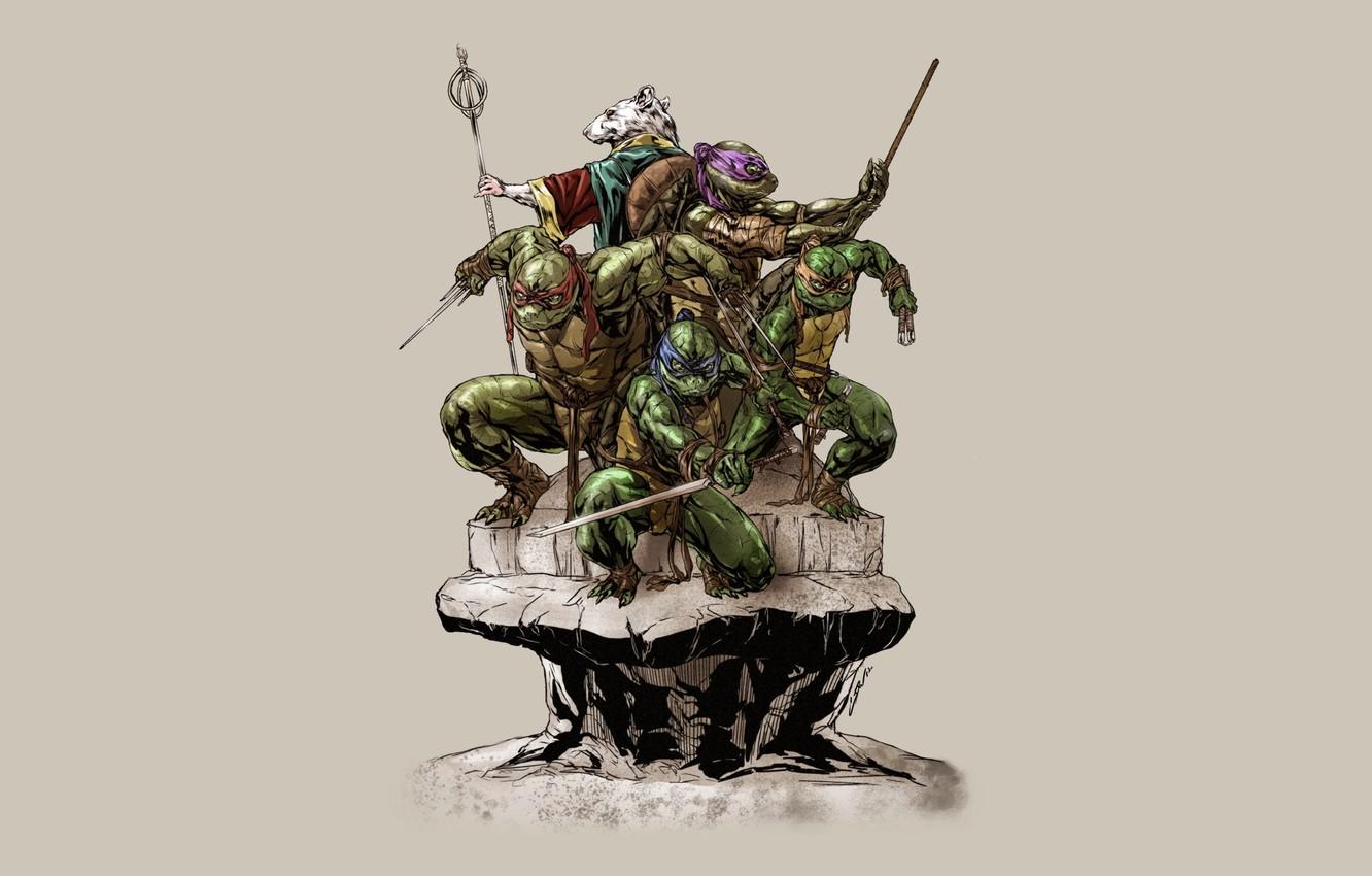 1332x850 Photo Wallpaper Rafael, Tmnt, Raphael, Leonardo, Donatello, Leonardo Donatello Michelangelo Splinter