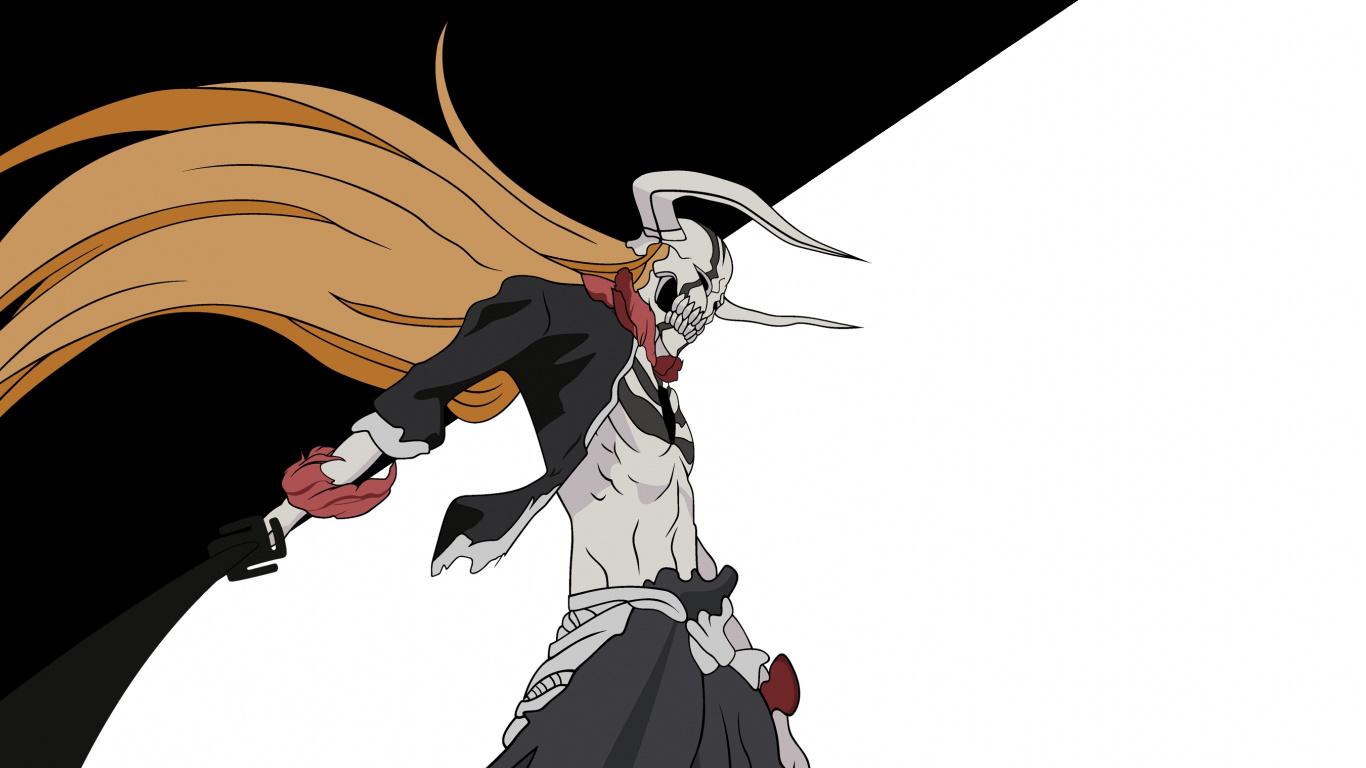 1366x768 Download Ichigo Kurosaki, Bleach, anime boy, art wallpaper, 1366x Tablet, laptop