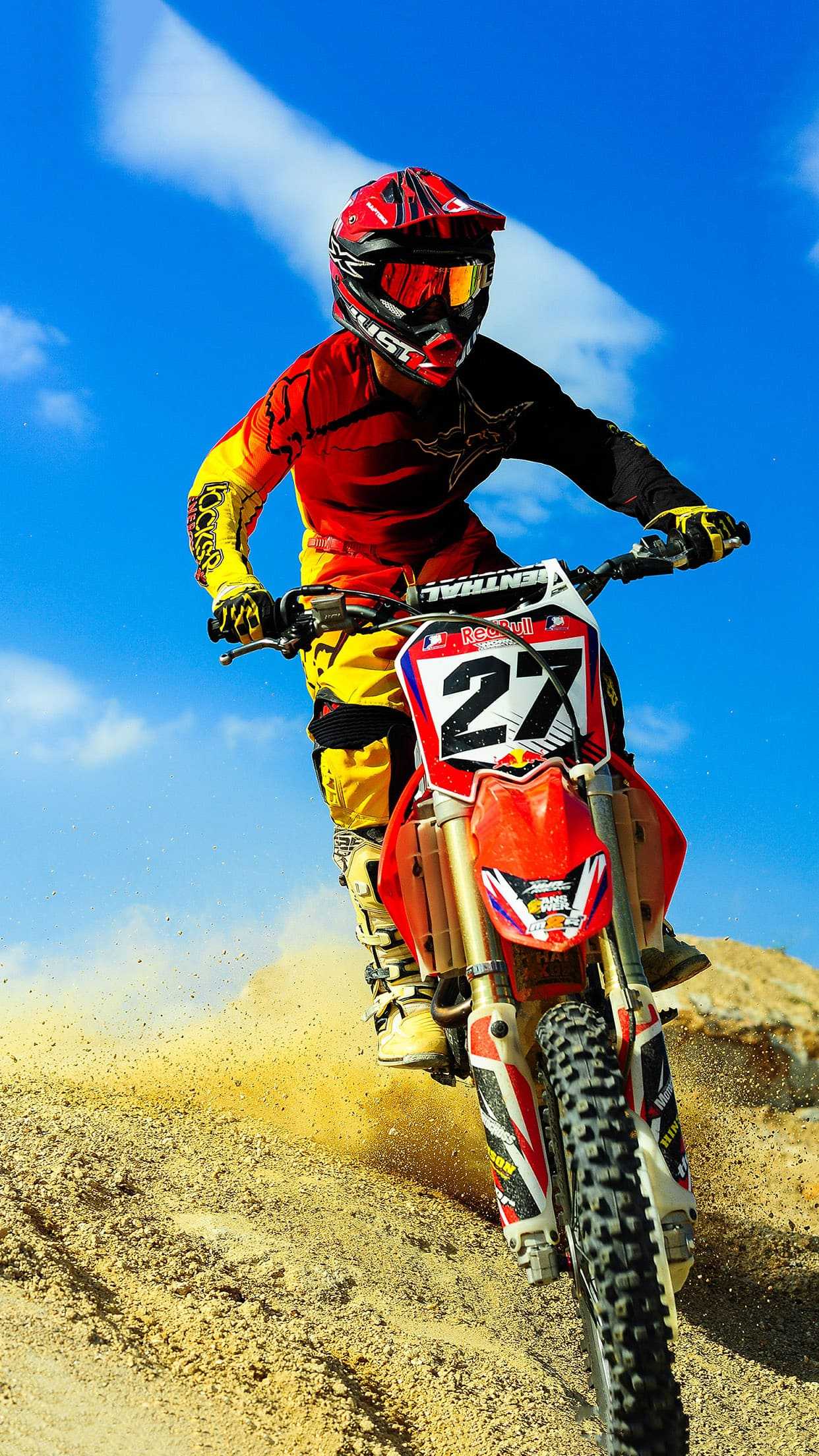 1242x2208 Motocross Wallpaper