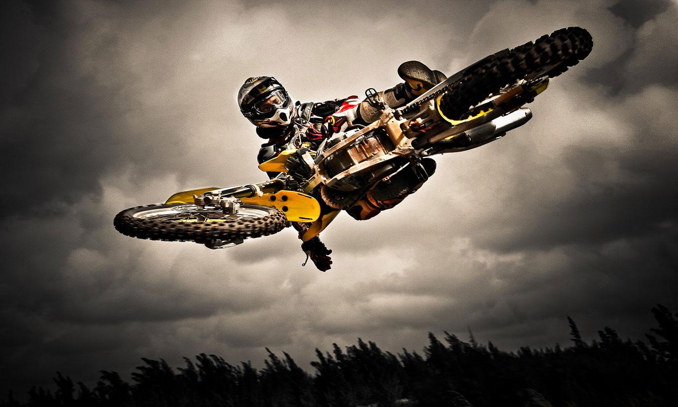 1366x820 FMX, Motocross, Dirt Bike Sport Wall Mural