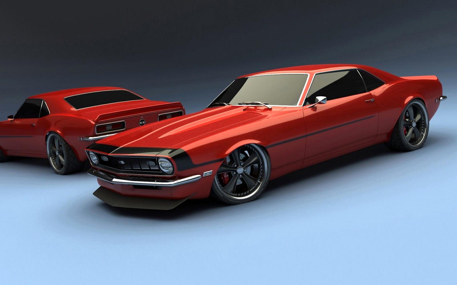 1600x1000 3D Car Wallpaper For Desktop Camaro Old Cars Wallpaper & Background Download