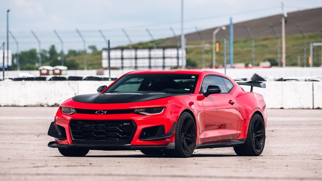 1366x768 Download 1366x768 Chevrolet Camaro Zl Red, Racing Muscle Cars, Spoiler Wallpaper for Laptop, Notebook