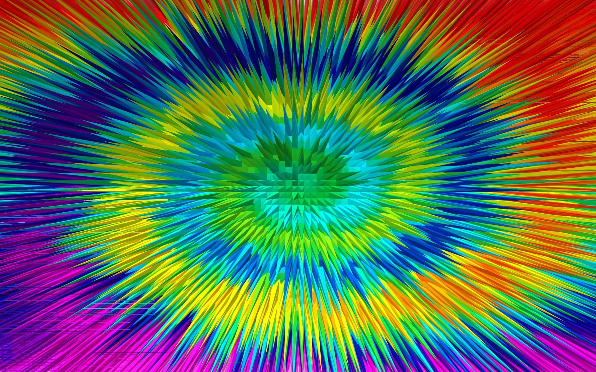 1920x1200 Wallpaper Blue, Yellow, And Red Tie Dye Shirt, Abstract • Wallpaper For You